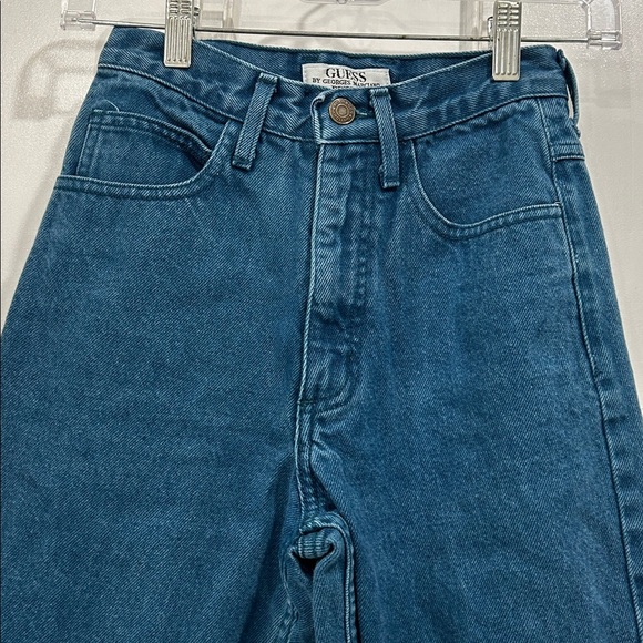 Vintage Guess by Georges Marciano 80s USA Made Ankle Zip High Rise Jeans 4P - Picture 6 of 9